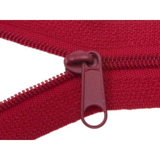 ČERVENÁ páska na zips, špirála, 3 A 25 zipsov +10 m Zips na obliečky