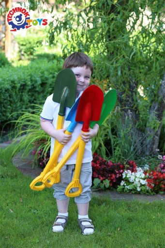 Plastová lopatka 64 cm na detský záhradný piesok, MIX FARIEB
