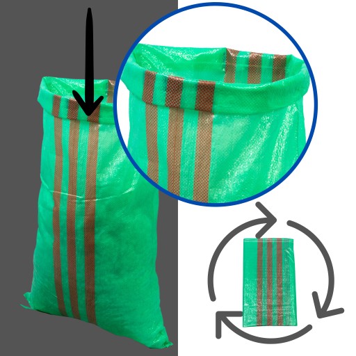 SILNÉ VRECKÁ 25-30kg ECOGPEAL UHĽNÁ KORZA 50x85cm