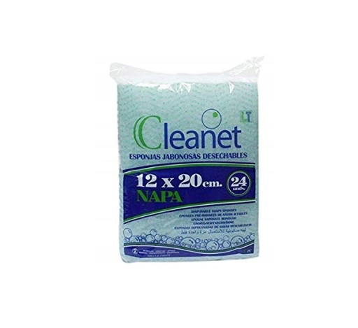 Telové žinky namočené v mydle Cleanet, 24 ks.