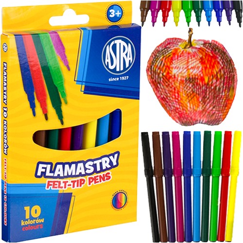 ASTRA fixky, fixky, školské fixky, 10 intenzívnych farieb
