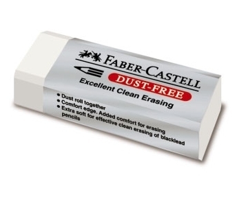 Veľká plastová bezprašná guma Faber-Castell (187120 FC)