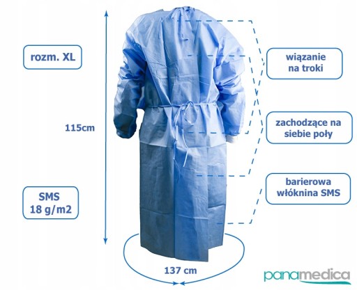 Jednorazová hygienická zástera SMS 18g XL