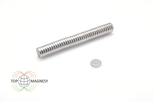 Neodymový magnet valcový MW 7x1,5 N38 10 ks.