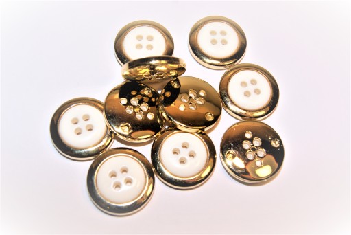 Gombík Gombíky Gombíky 23mm zlatá perleťová zlatá bunda