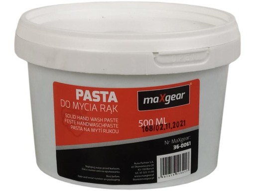 PASTA NA Umývanie rúk 500ml MAXGEAR