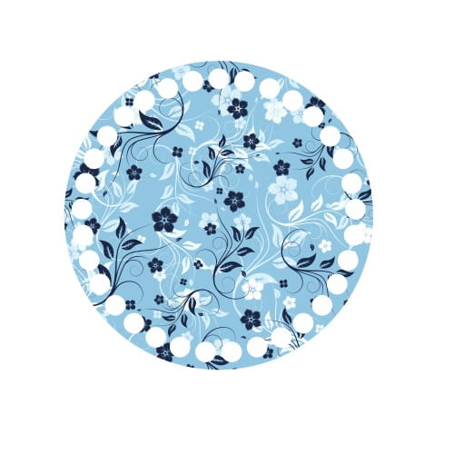 BSZ 664-UV Podstavec košíka - potlač, 15 cm kruh - obloha
