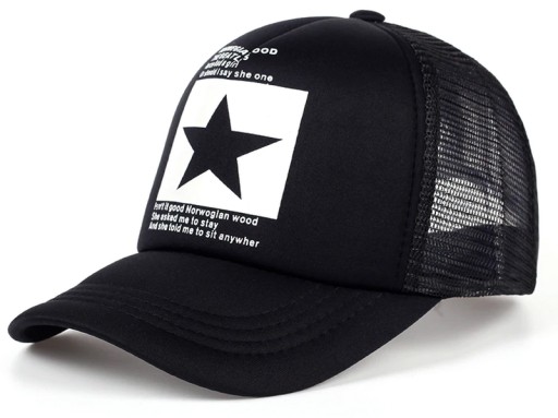 BASEBALLOVÁ ČIAPKA BLACK STAR Mesh Mesh