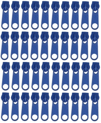 3mm Zipsy NA Zipsovú PÁSKU, MODRÝ Zips - 40 ks