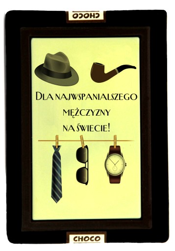 ČOKOLÁDOVÁ KARTA KU DŇU MUŽOV