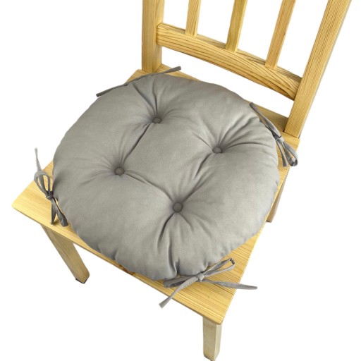 Podsedák na stoličku na stoličku 35cm SVETLO SIVÁ KRUH