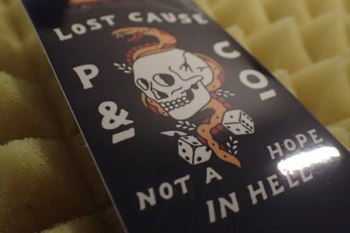 P&CO SKULL LOST CAUSE NÁLEPKA HARLEY 4,7 x 8,6 cm
