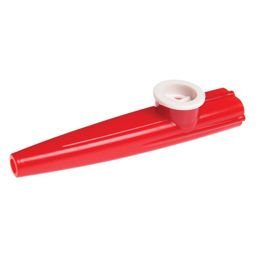 Plastový KAZOO červený, hračkársky nástroj pre deti