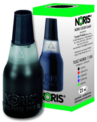 Atrament na gumené pečiatky 25ml Noris 110s black