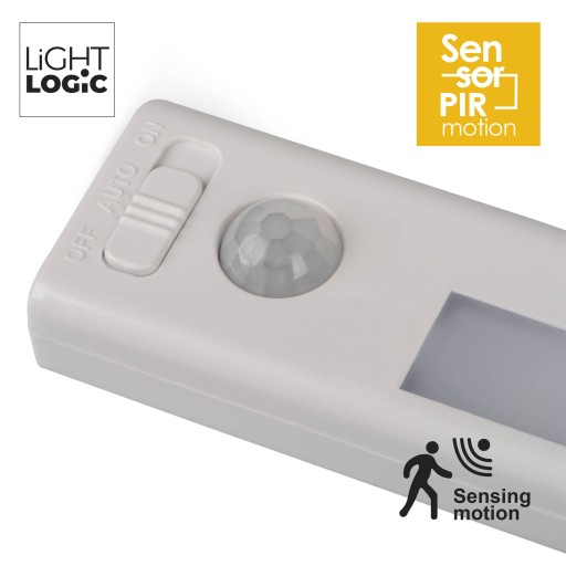 LED skrinkové svietidlo LL LUQA NL, pohybový senzor, magnety, batérie, pás