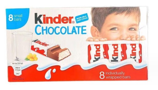 Kinder čokoláda 100g tyčinky mliečnej čokolády