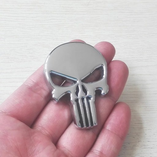 Znak nálepky na auto s lebkou Punisher