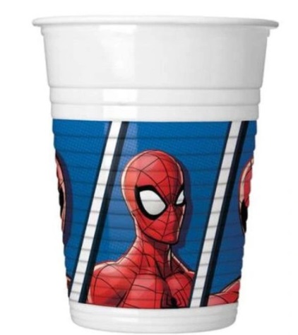 Plastové poháre SpiderMan Birthday Spider
