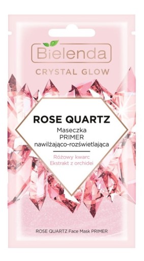 BIELENDA CRYSTAL GLOW ROSE QUARTZ PRIMER MASK