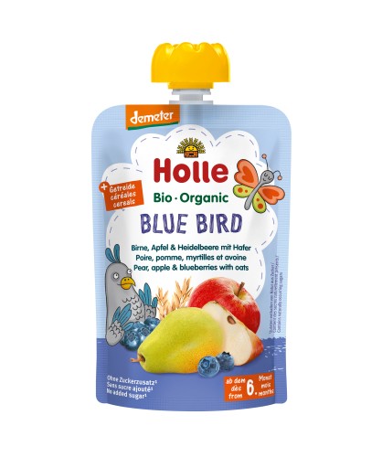 MÚZA MODRÉHO VTÁKA V TRUBKE (HRUŠKA - JABLKO - ČUČORIEK - OVOS) BEZ PRIDÁVANIA