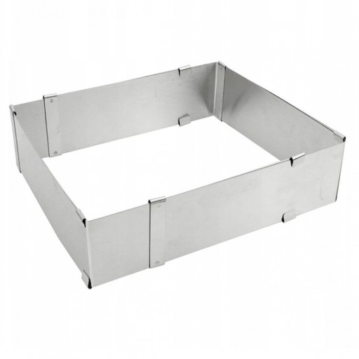 Nastaviteľná obdĺžniková forma s okrajom 15x15/27x27 h=8cm
