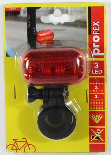 ZADNÉ SVETLO NA BICYKEL 3 LED ÚSPORA ENERGIE