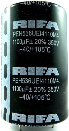 RIFA 1100uF 350V DC 20% 40x60mm 4pin