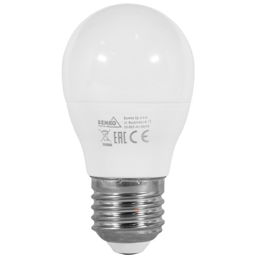 LED neutrálna guľová žiarovka E27 7,5W 4000K 740lm BEMKO SAMSUNG