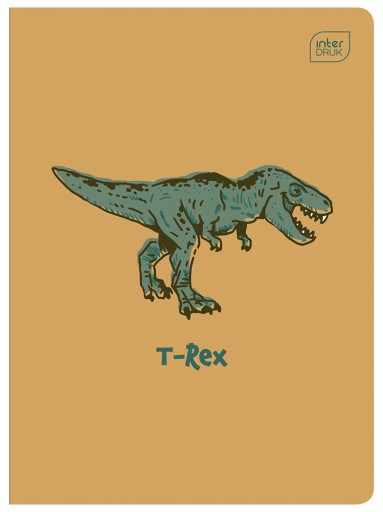 Zápisník A5/32 Mriežka 70g UV Dinosaurs Interprint