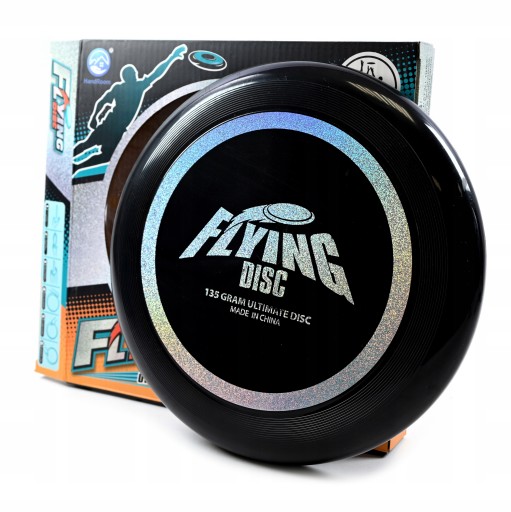 Vrhací kotúč na FRISBEE 135G 24CM ČIERNA LETIACA TANIEČKA