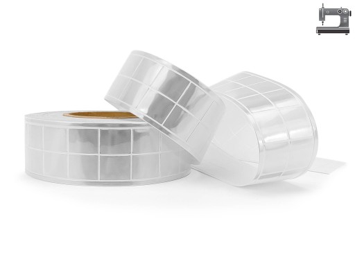 Reflexná páska na prišitie PVC hranolu, biela, 5 cm