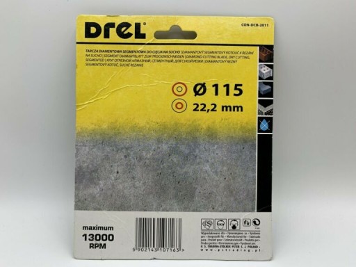 DIAMANTOVÝ DISK 115 x 22,2 SEGMENTOVÁ UPEVŇOVACIA ZÁSUVKA