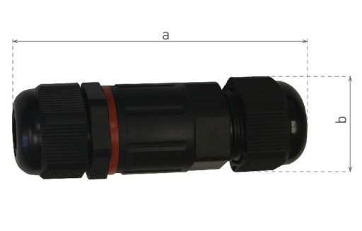 Hermetický konektor káblový spoj 3pin IP68 3x1,5 vodotesný káblový konektor