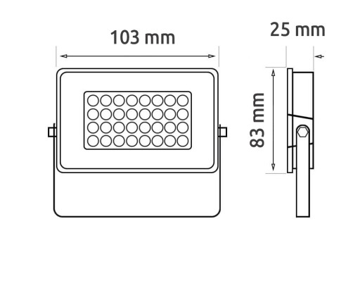 Halogénová lampa LED reflektor 10W IP65 PREMIUM