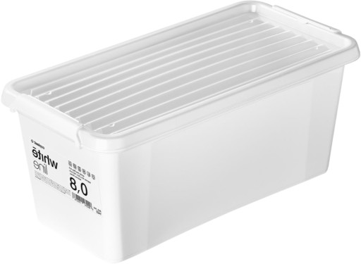 ORGANIZÁTOR KONTAJNER S VÍKOM 8 L BIELY