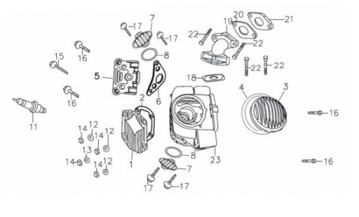Adaptér RADIATOR SCREW M6x20 MRF 140 pit bike
