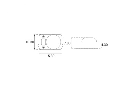 Mini LED modul BERGMEN XS-1 0,36W 1x2835SMD 12VDC denná biela 6500K IP20