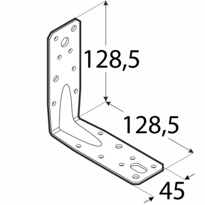 KP9 TESÁRSKA UHOLOVÁ INŠTALÁCIA 128x128x45x2,5