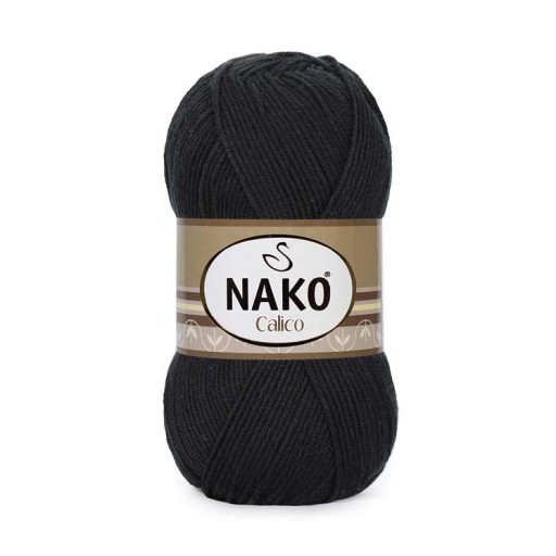 Priadza Nako Calico 100g bavlna akryl 217 čierna