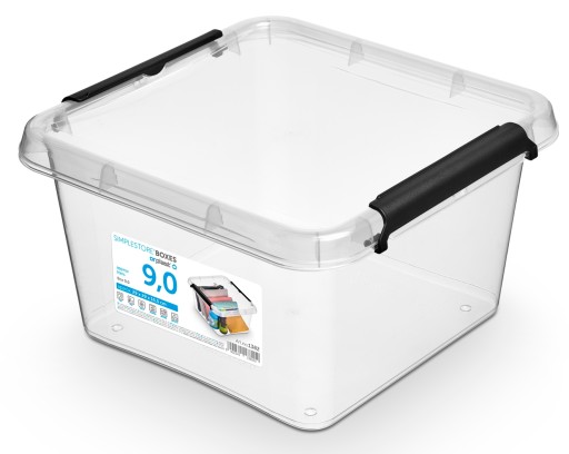 Plastový organizér box s krytom, 9 litrov
