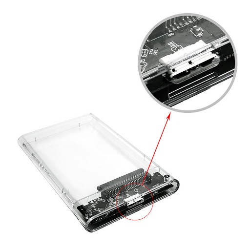 HDD POCKET SATA 2.5 DRIVE DRIVE USB 3.2 PRENOS AŽ 5 Gbps