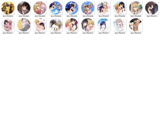 Citrusové Anime Manga yuri špendlíky NA VÝBER