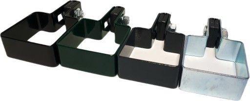 Zelená počiatočná a koncová svorka pre stĺpik 50x50 mm, zelený panel, priemer 4 mm