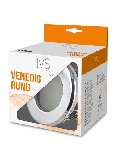 Ozdobný prsteň na rámy VENEDIG RUND CHROME-34