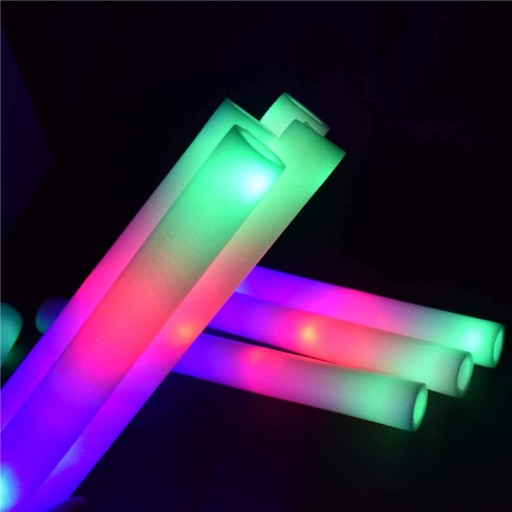 GLOW BON LED svetelná šabľa vyrobená zo špongie PARTY