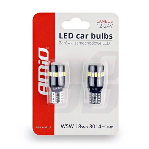 W5W T10 18SMD LED ŽIAROVKY 12/24V CANBUS PARKOVACIE AUT.