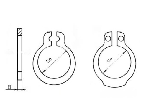 SEGER Externý Seger Ring Z 4 1 sada = 10 ks