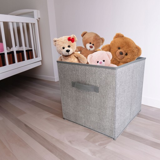 ORGANIZÁTOR ŠATNÍKA textilný box 31x31x31cm na nohavice, mikiny, s rúčkou