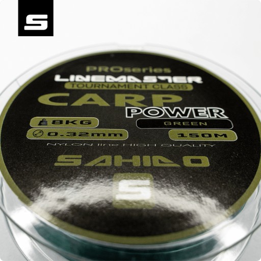 SAHIDO LINEMASTER CARP POWER RYBÁRSKY VLAS 0,32MM 150M ZELENÝ SILNÝ KAPR