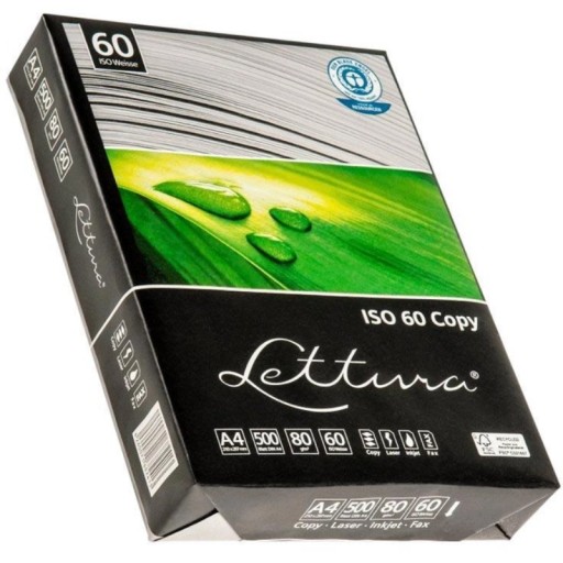 Ekologický papier A4 LETTURA 80g nebielený EKO RYZA 500 listov
